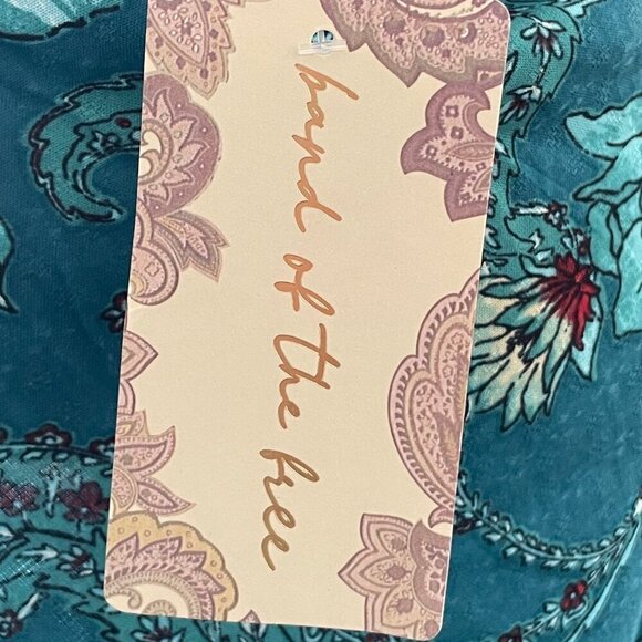 NWT Band Of The Free Audette Teal Floral Halter Midi Dress - Picture 15 of 16